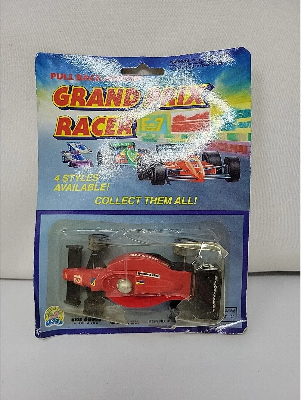 Vintage Gealex Toys Pull Back Action Grand Prix Racer   Red